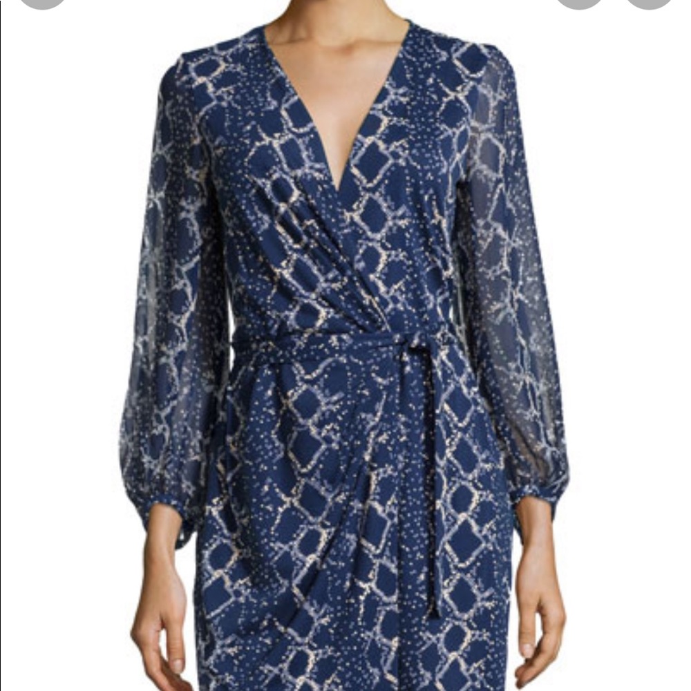 Diane Von Furstenburg Snake Wrap Dress size 4